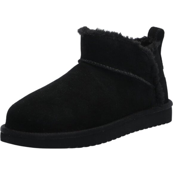 Koolaburra by UGG Kids Koola Ultra Mini Boot in Black Suede Size 5 Women's 7 New - Picture 3 of 9